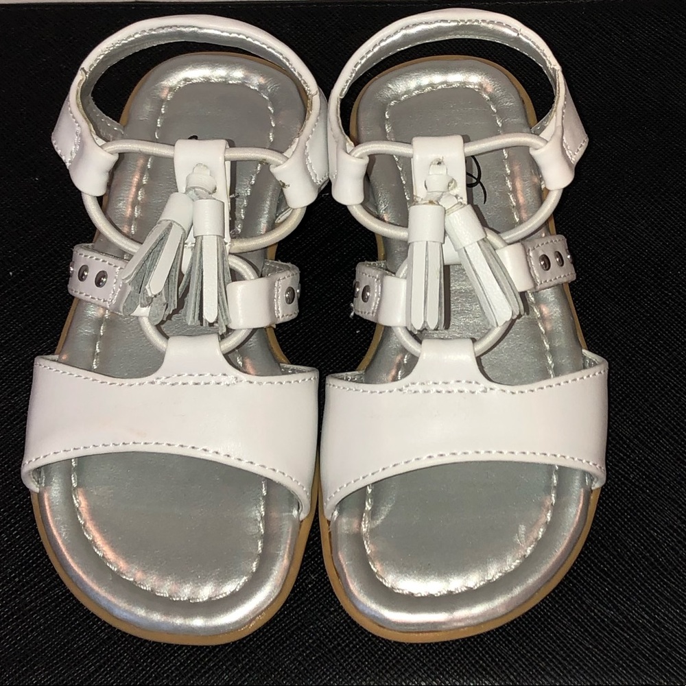 Jumping jacks toddler Balleto white sandal shoe